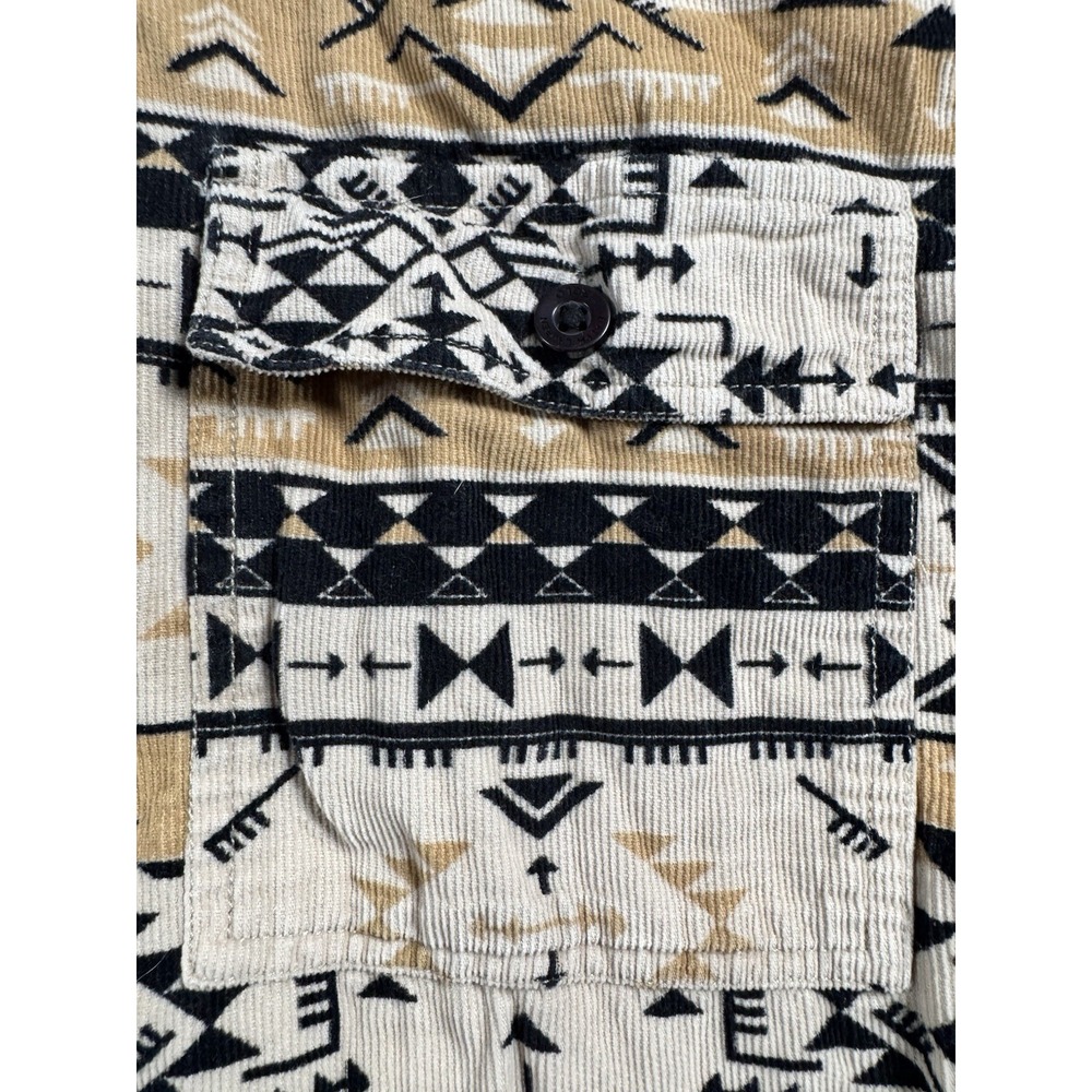 Polo Ralph Lauren Polo Country Corduroy Southwestern Aztec Western Shirt Tan XL - Picture 5 of 9